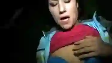 Трах ночью с бабой на улице возле станции